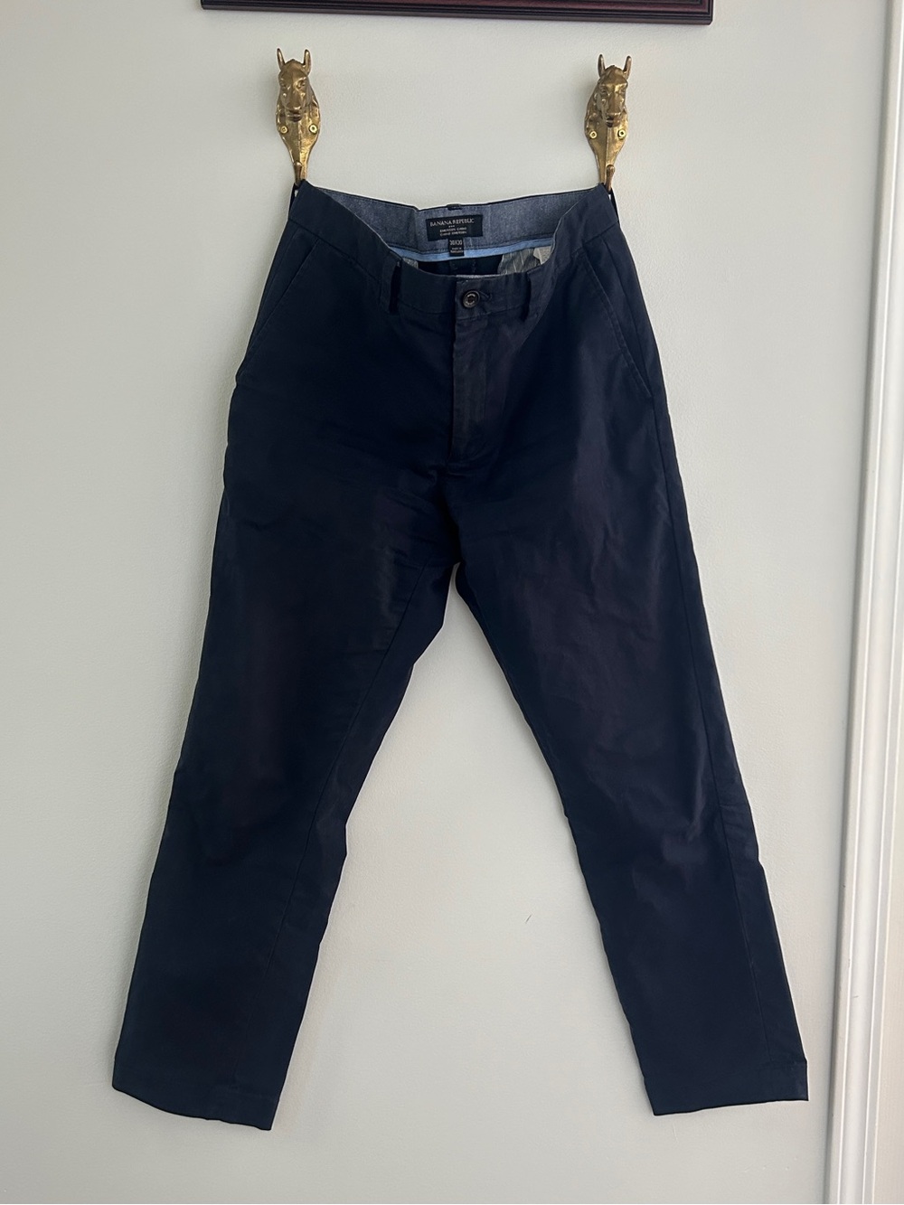 Banana Republic Men's Navy Slim Chinos